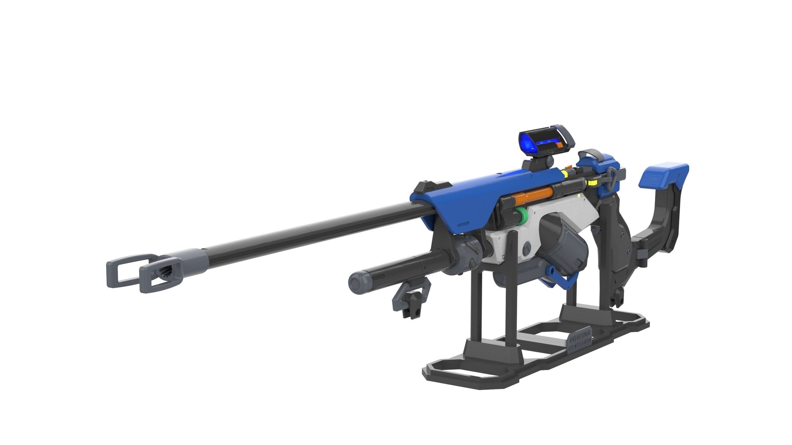 Ana Sniper Cannon 3 SKINS - Overwatch - STL and CAD - Commercial 3D print model_2
