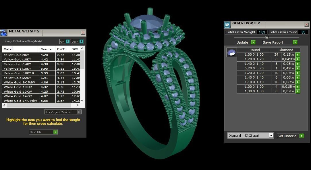 ring code 98 3D print model_2