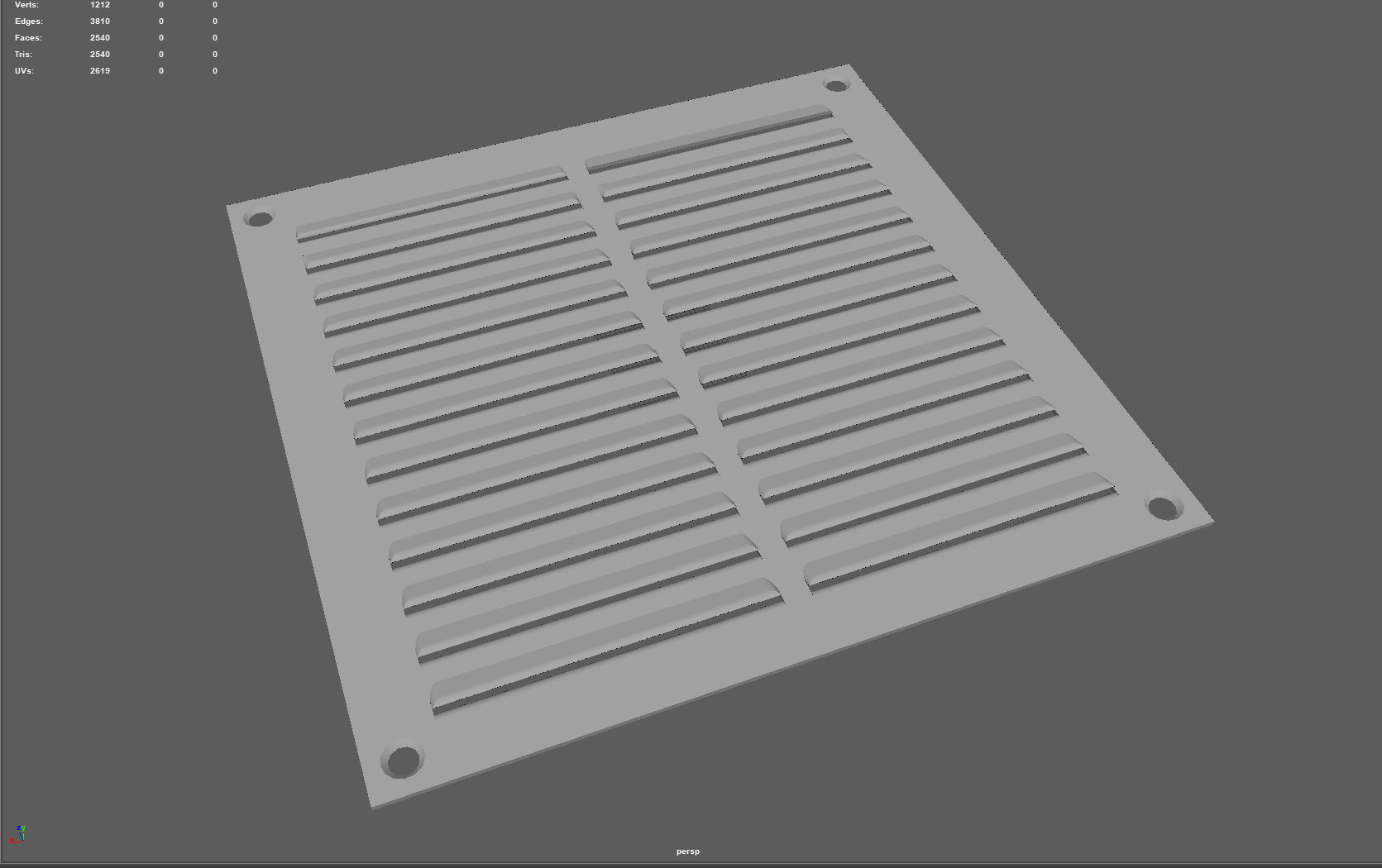 Ventilation Grille 3D print model_4
