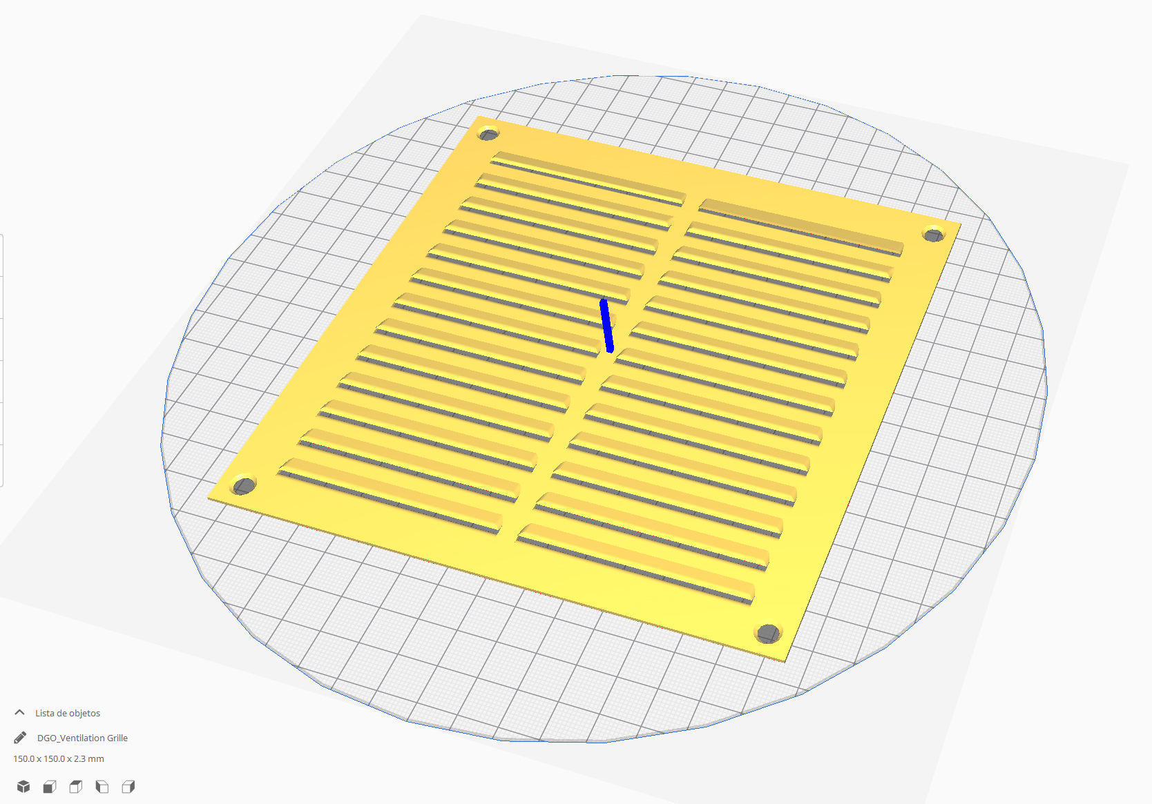 Ventilation Grille 3D print model_2