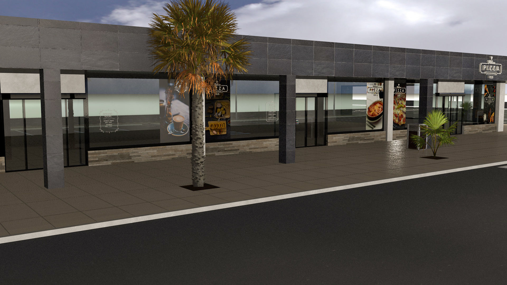 Commercial mall 3D model_3