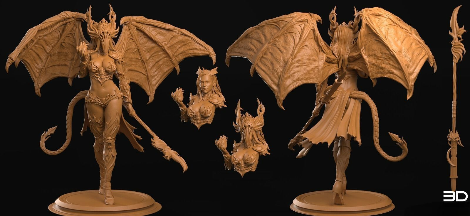 Succubus 3D Printing Masterpiece 3D print model_3