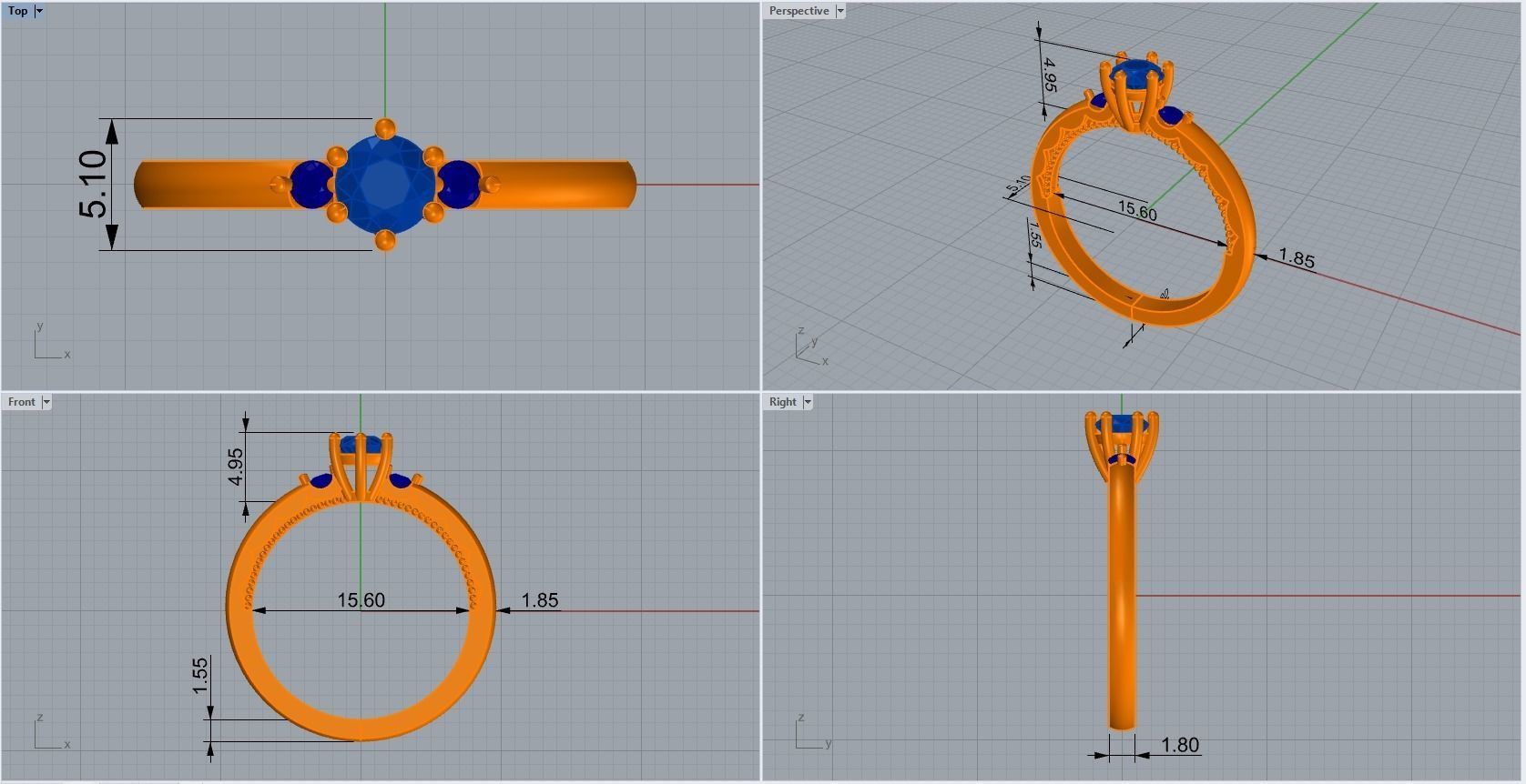 ring code 88 3D print model_1