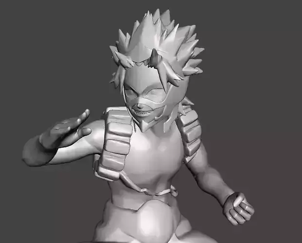 Kirishima Eijirou Red Riot 3D Model 3D print model