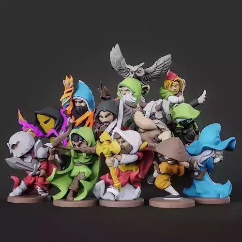 Toon Adventurers 3D Printing Creation