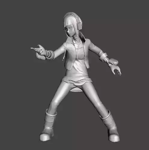 Kyoka Jiro Earphone Jack 3D Model
