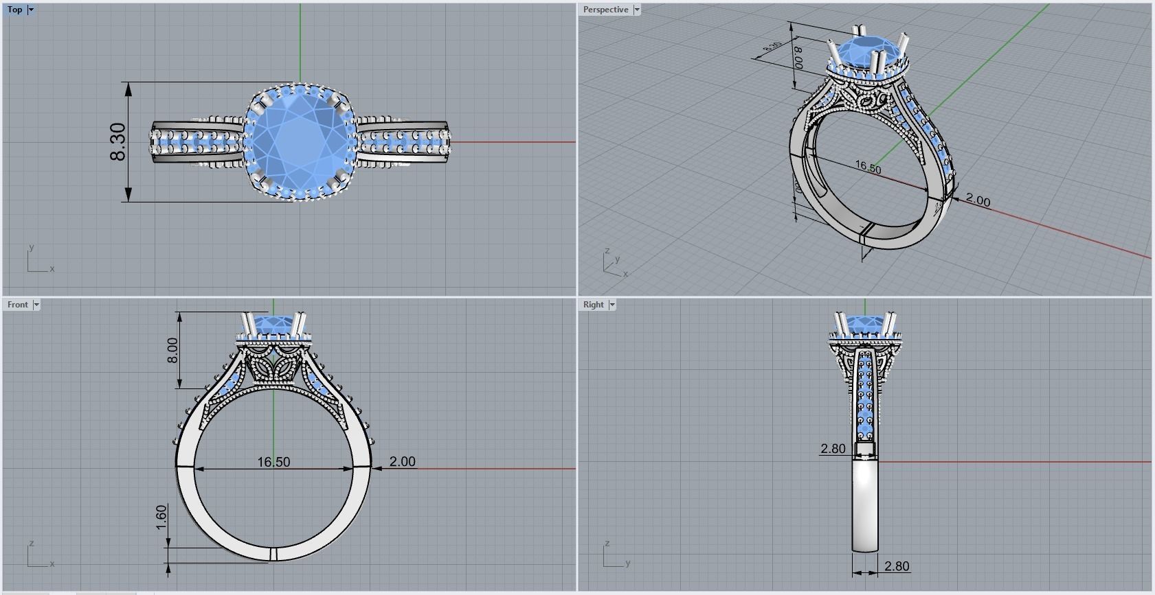 ring code 78 3D print model_1
