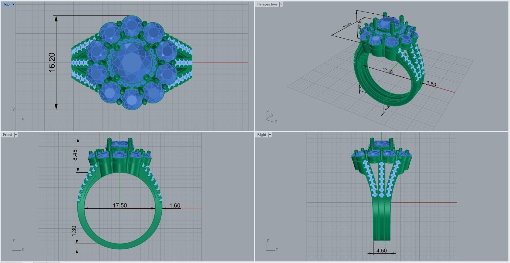 ring code 73 3D print model_1