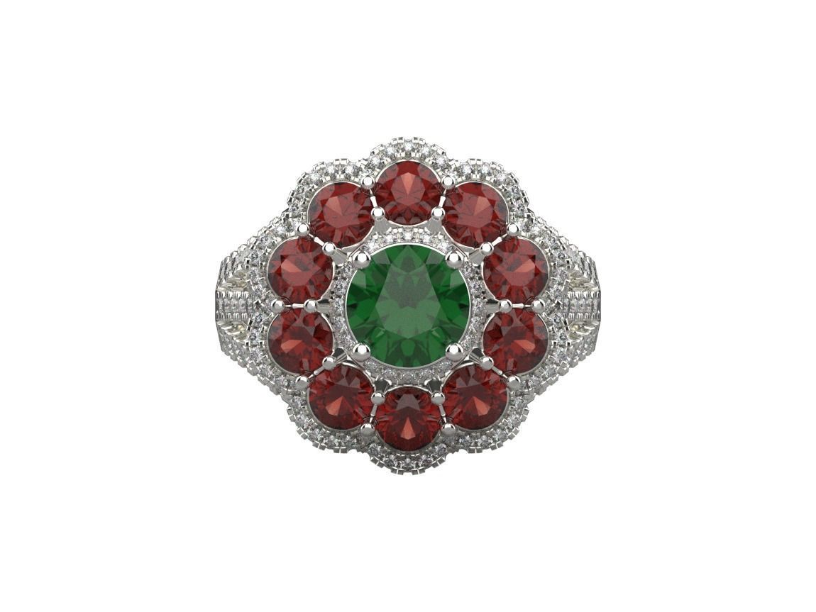 ring code 72 3D print model_4