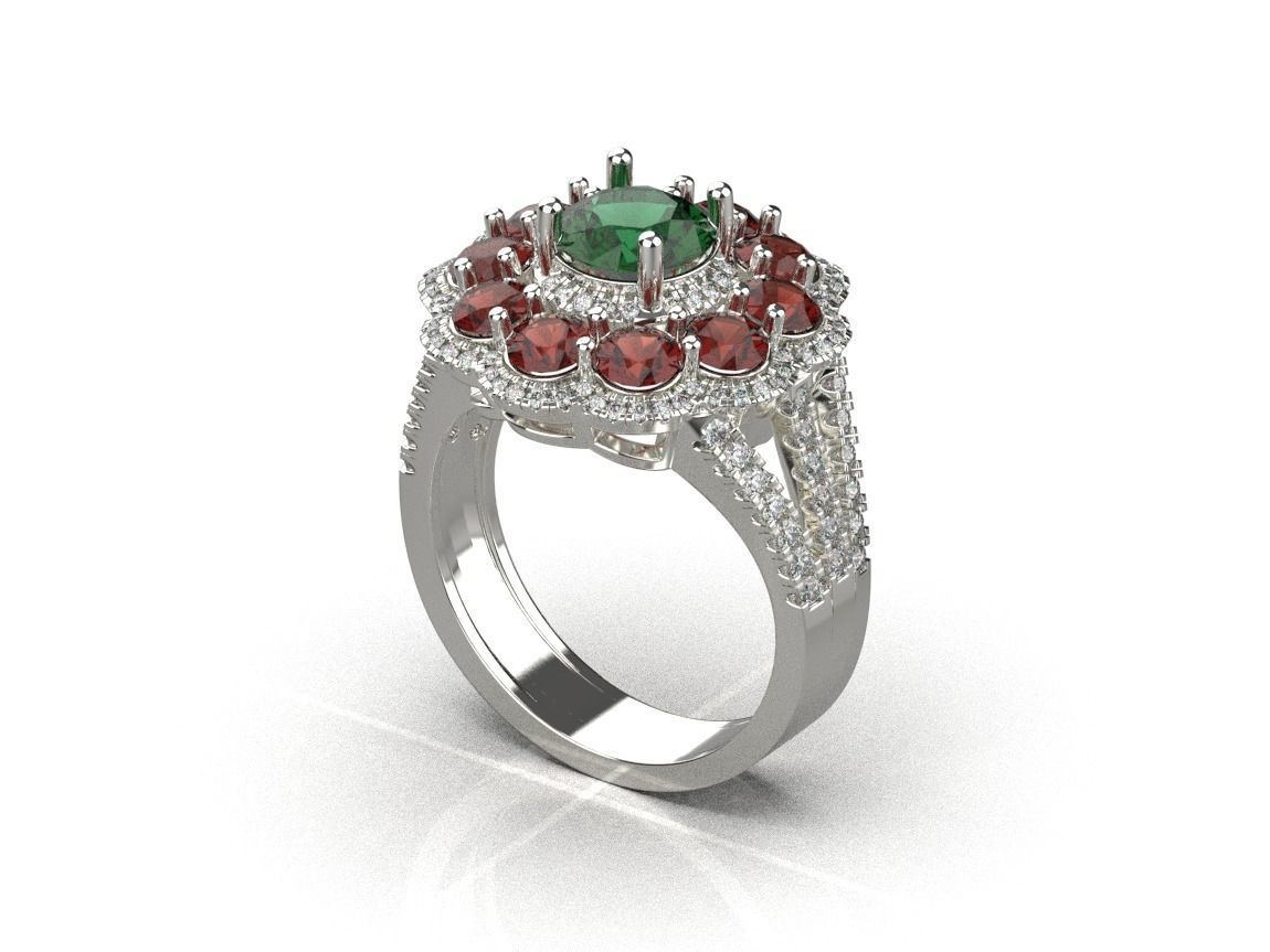 ring code 72 3D print model_14