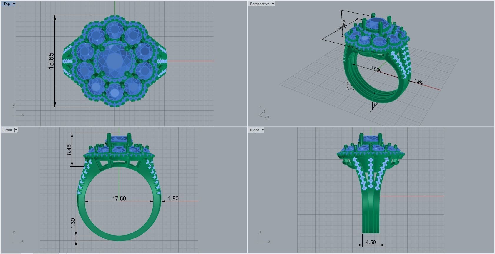 ring code 72 3D print model_1