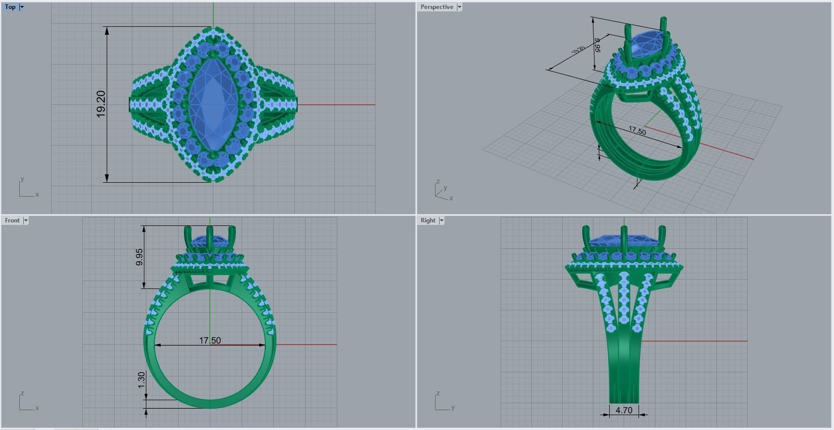 ring code 69 3D print model_1
