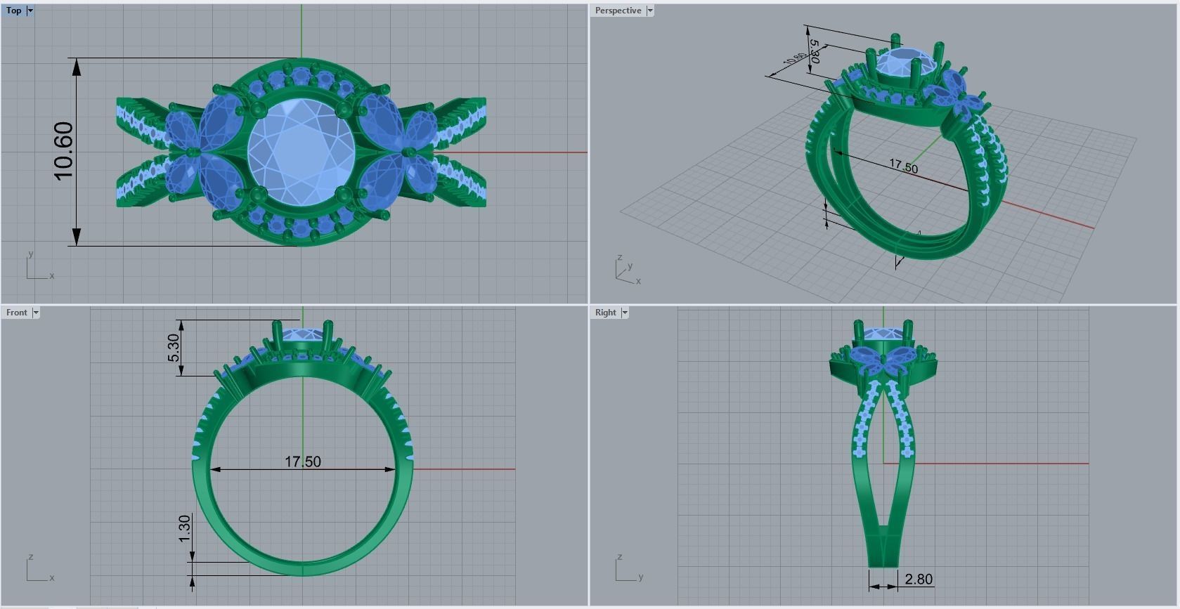 ring code 67 3D print model_1