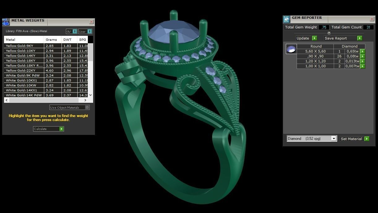 ring code 51 3D print model_2