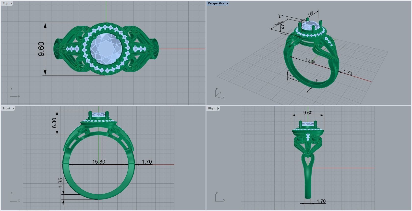ring code 51 3D print model_1