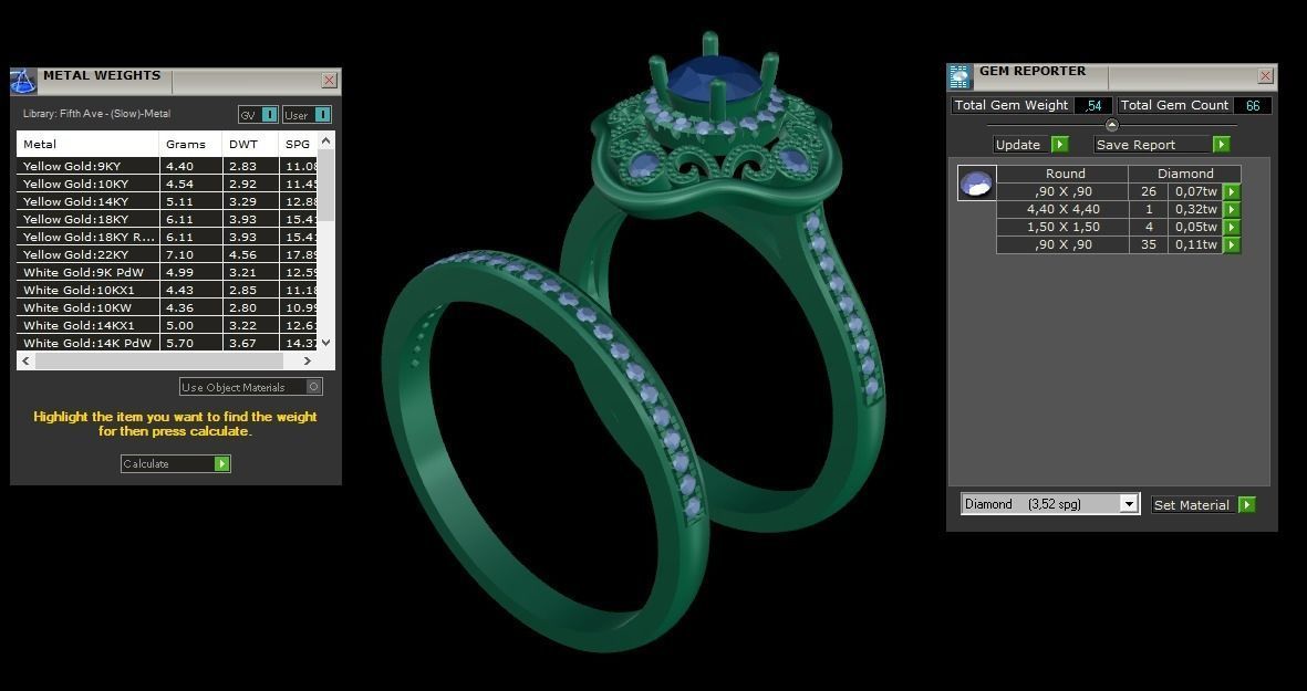 ring code 46 3D print model_2