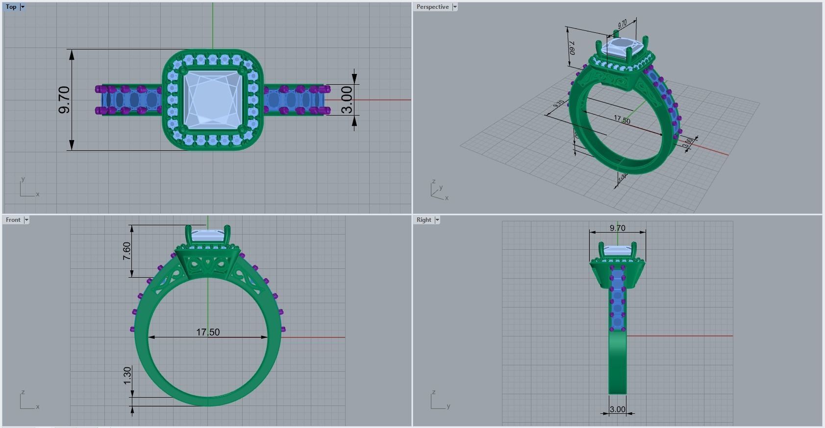 ring code 38 3D print model_1