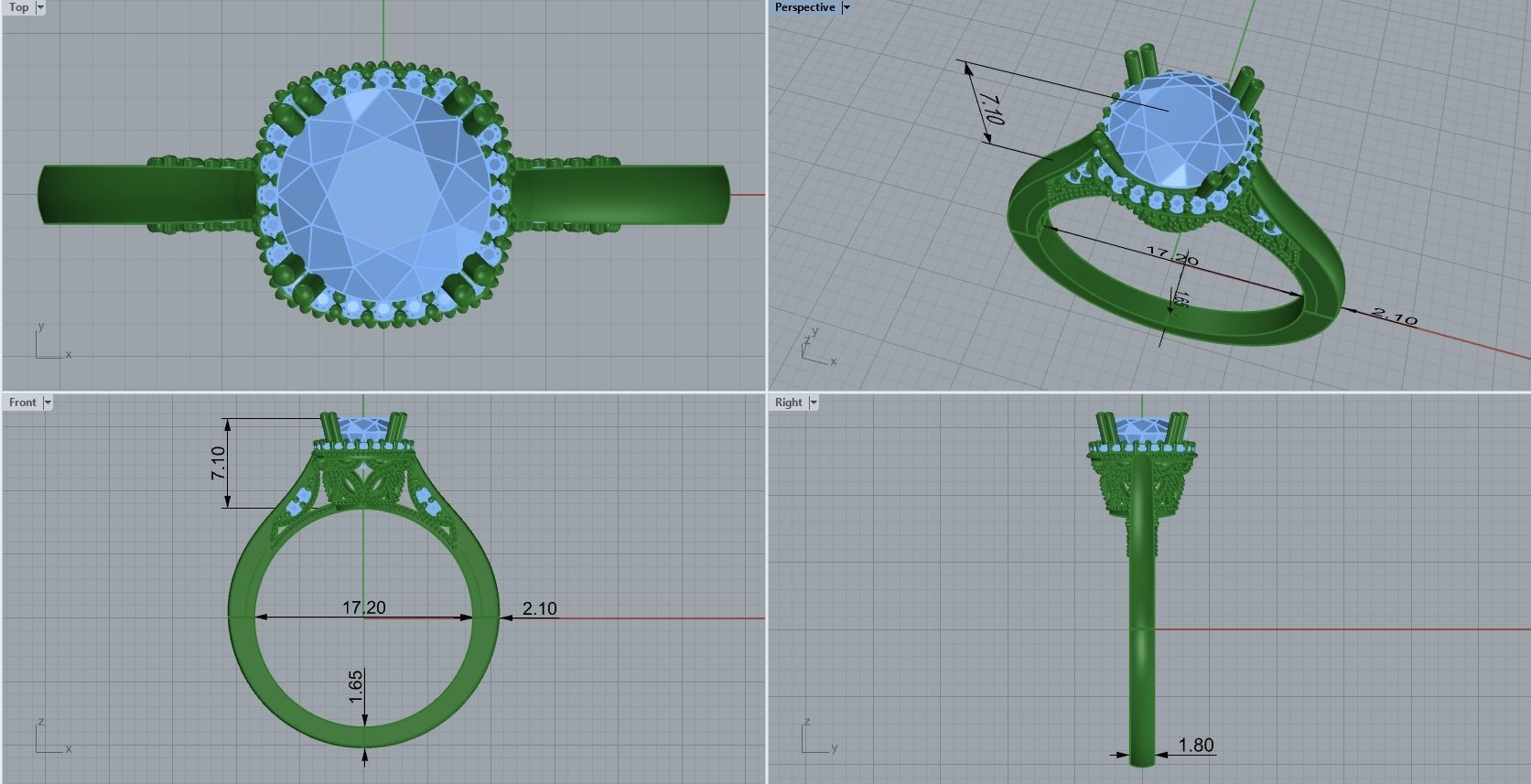 ring code 36 3D print model_1