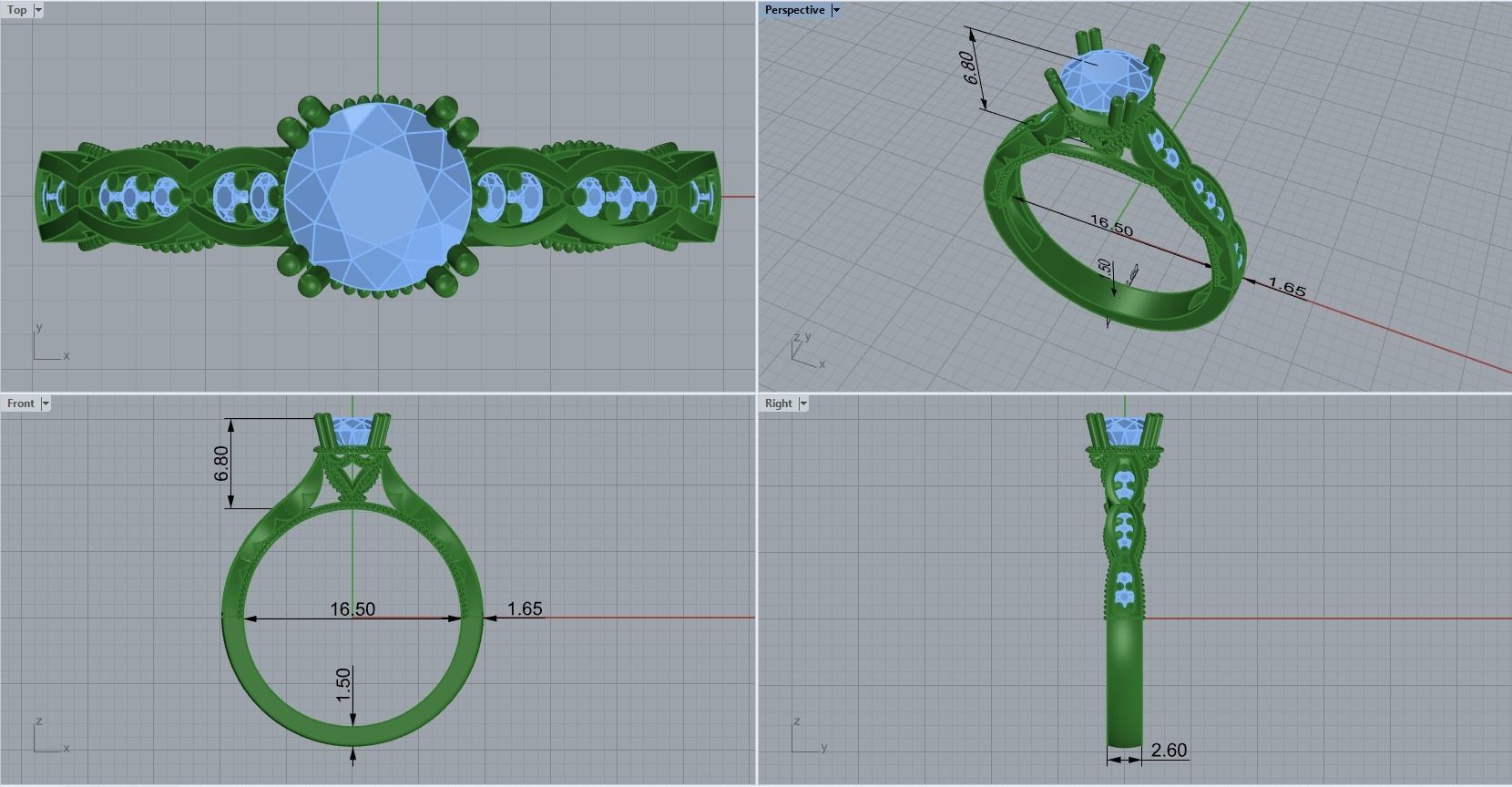 ring code  24 3D print model_1