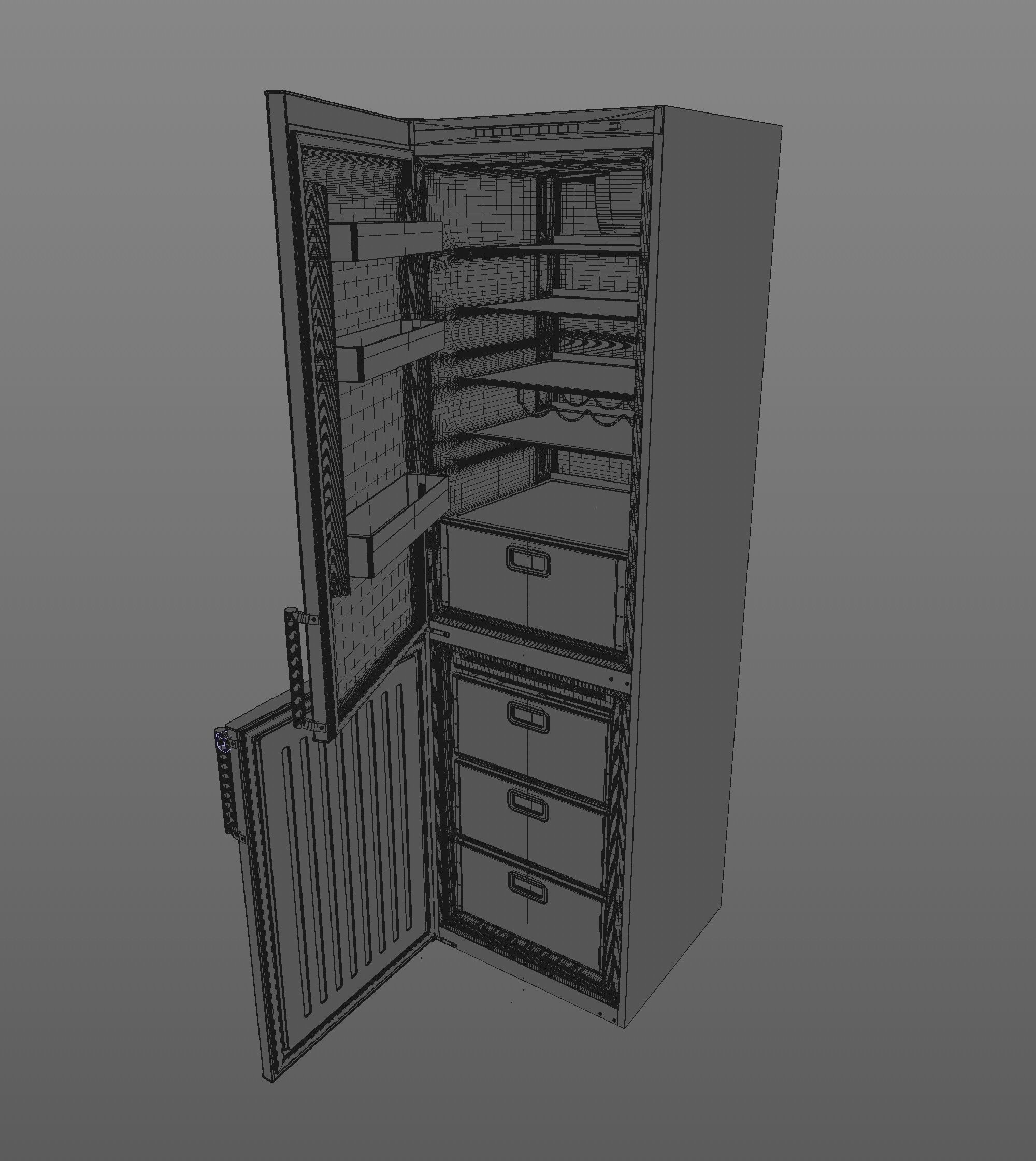 Fridge 3D model_6