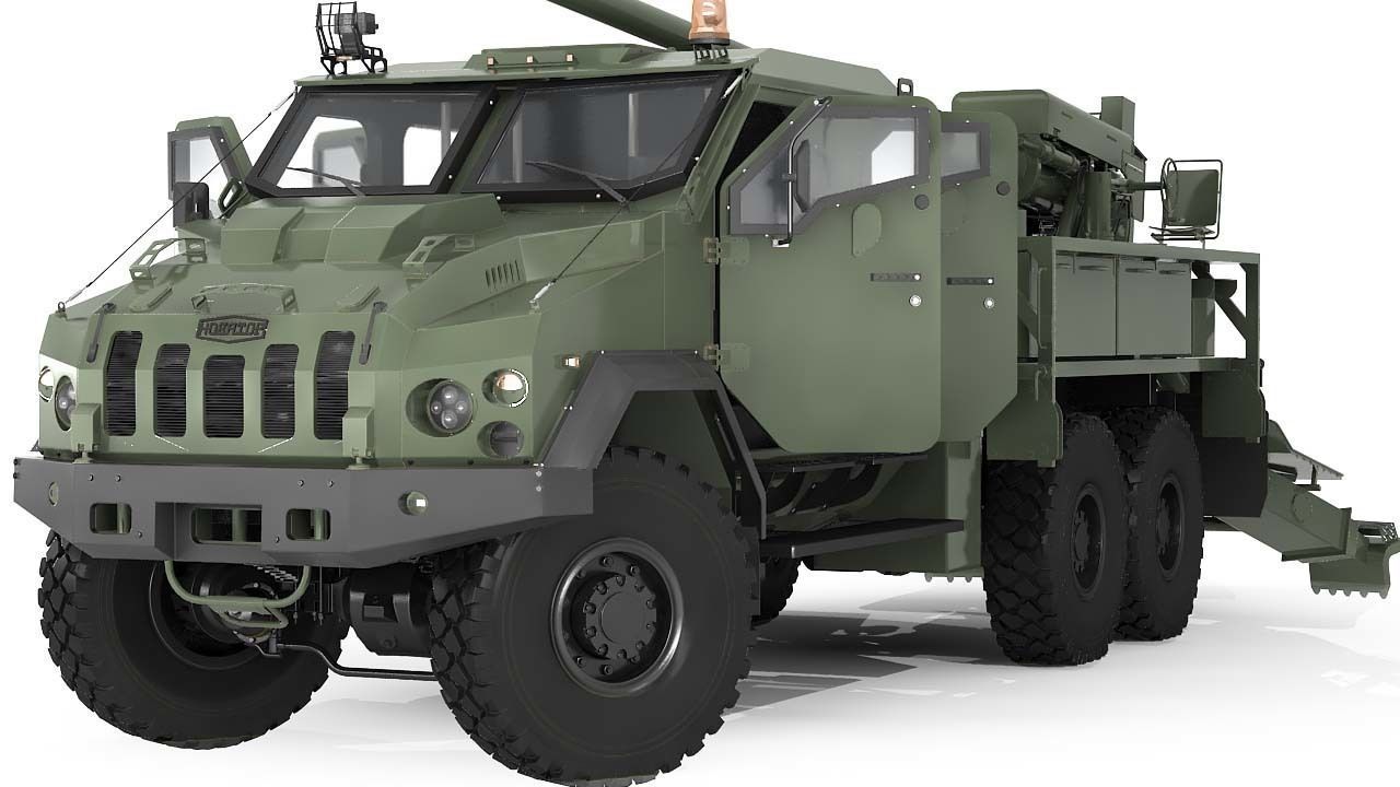 Howitzer Bogdana 3D model_52