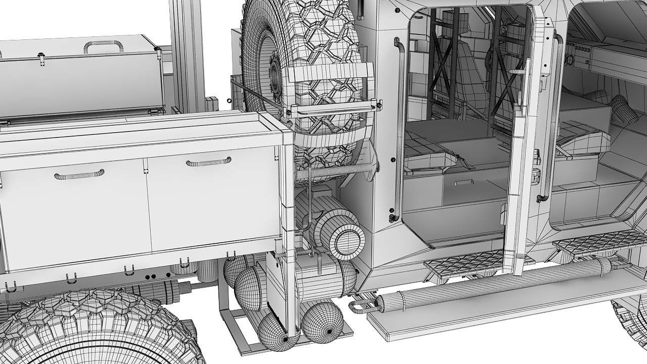 Howitzer Bogdana 3D model_22