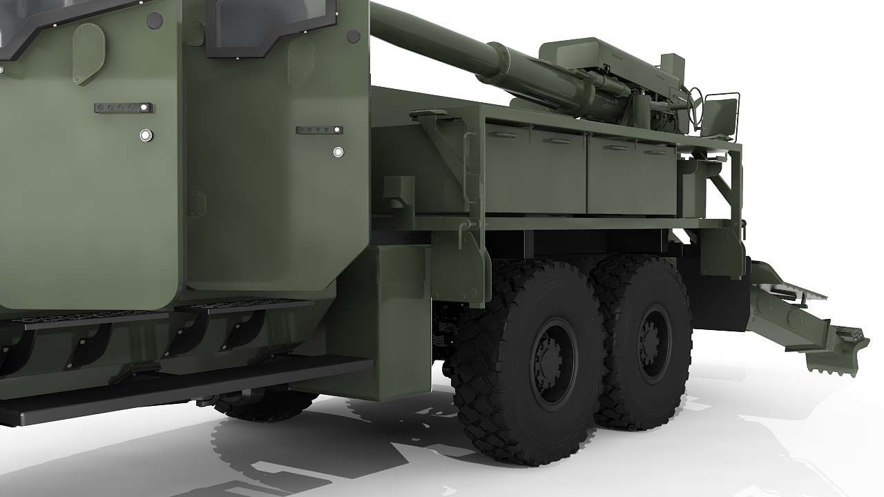 Howitzer Bogdana 3D model_42