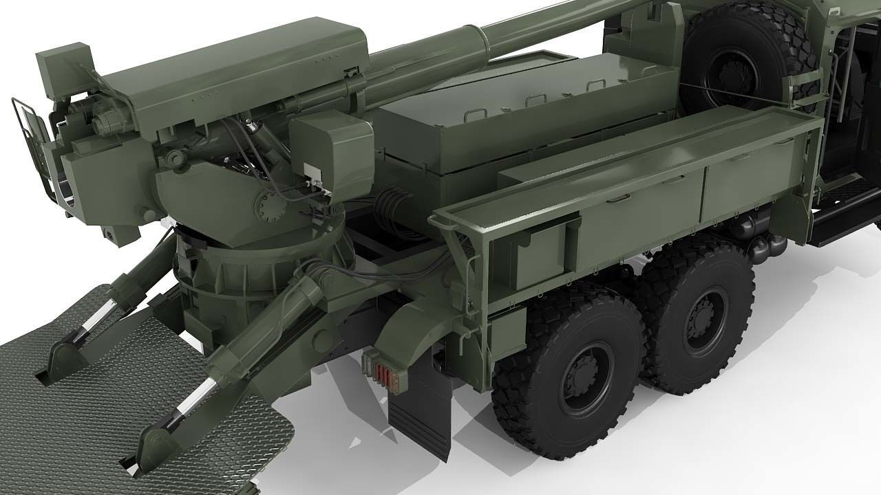 Howitzer Bogdana 3D model_47