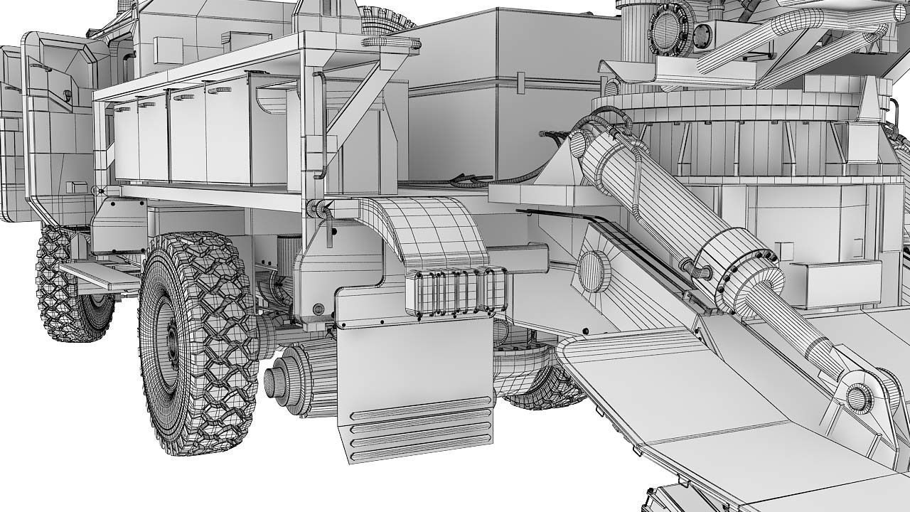 Howitzer Bogdana 3D model_23
