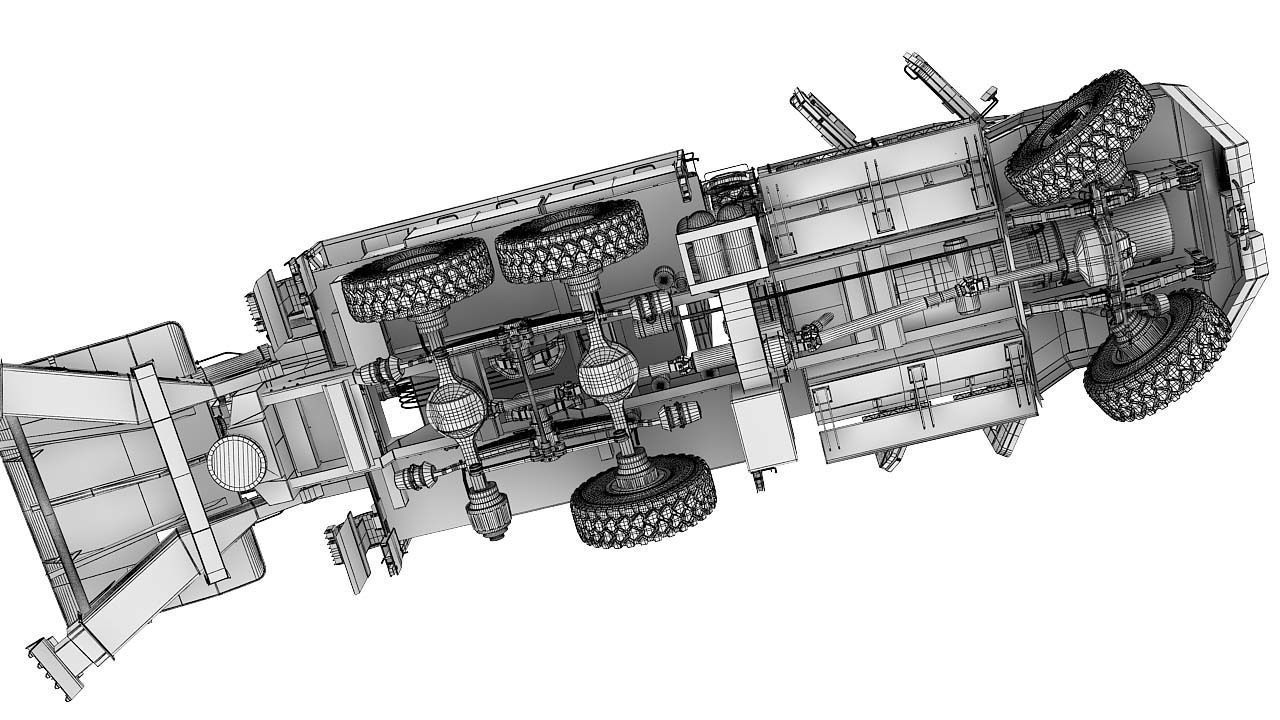 Howitzer Bogdana 3D model_14