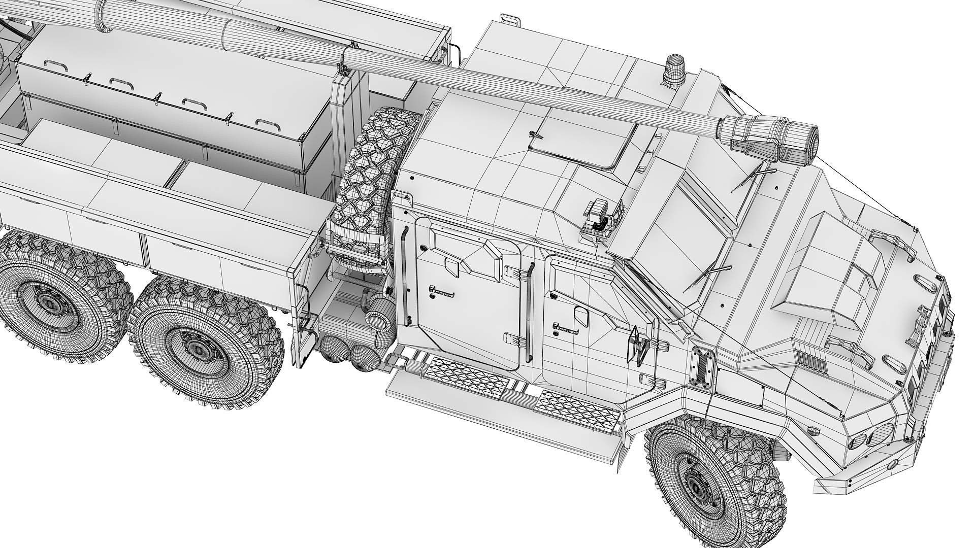 Howitzer Bogdana 3D model_9