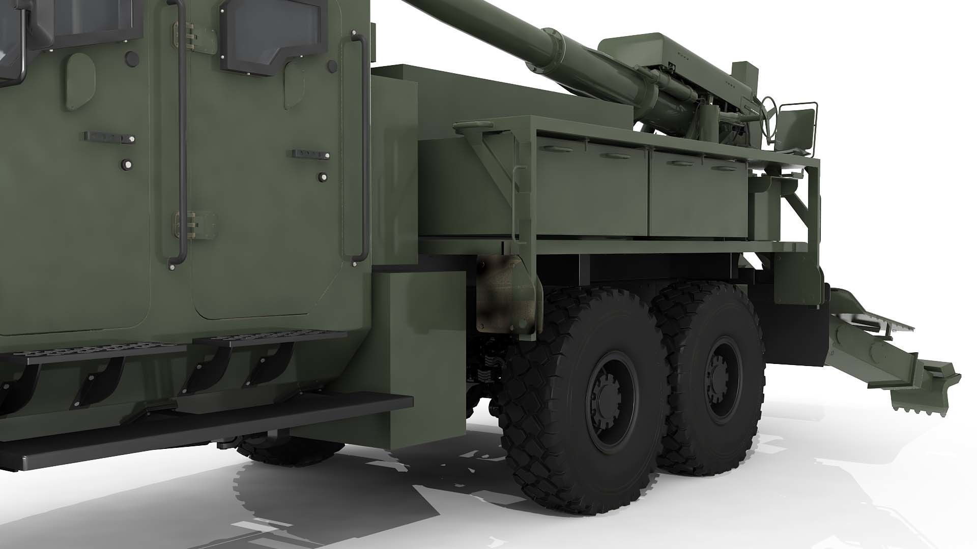 Howitzer Bogdana 3D model_41