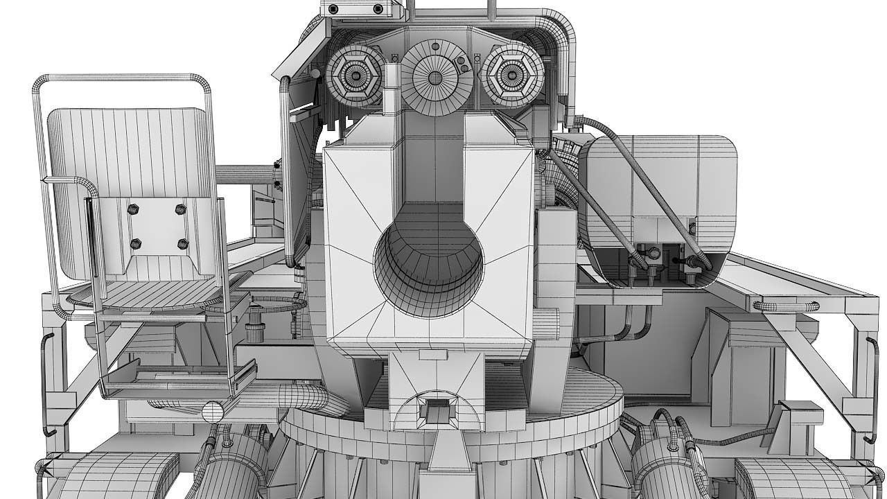 Howitzer Bogdana 3D model_28