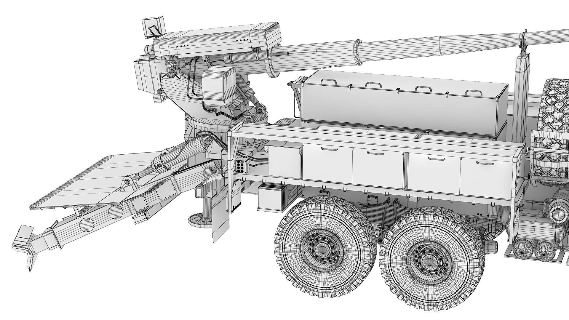 Howitzer Bogdana 3D model_36