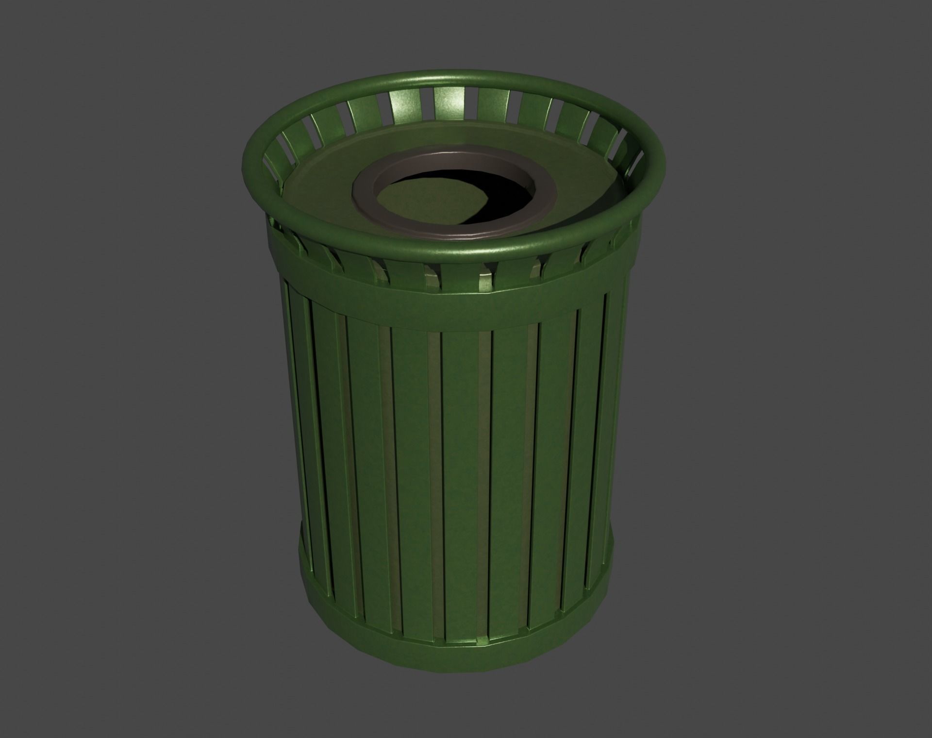 Park Props Low-poly 3D model_15