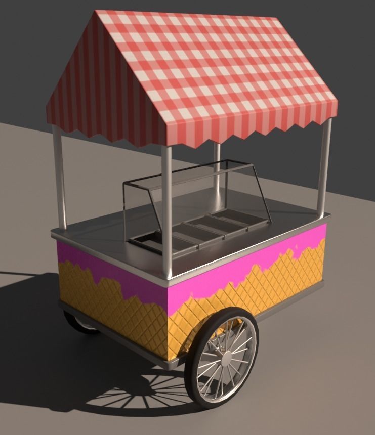 Park Props Low-poly 3D model_1