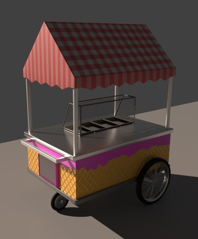 Park Props Low-poly 3D model_2