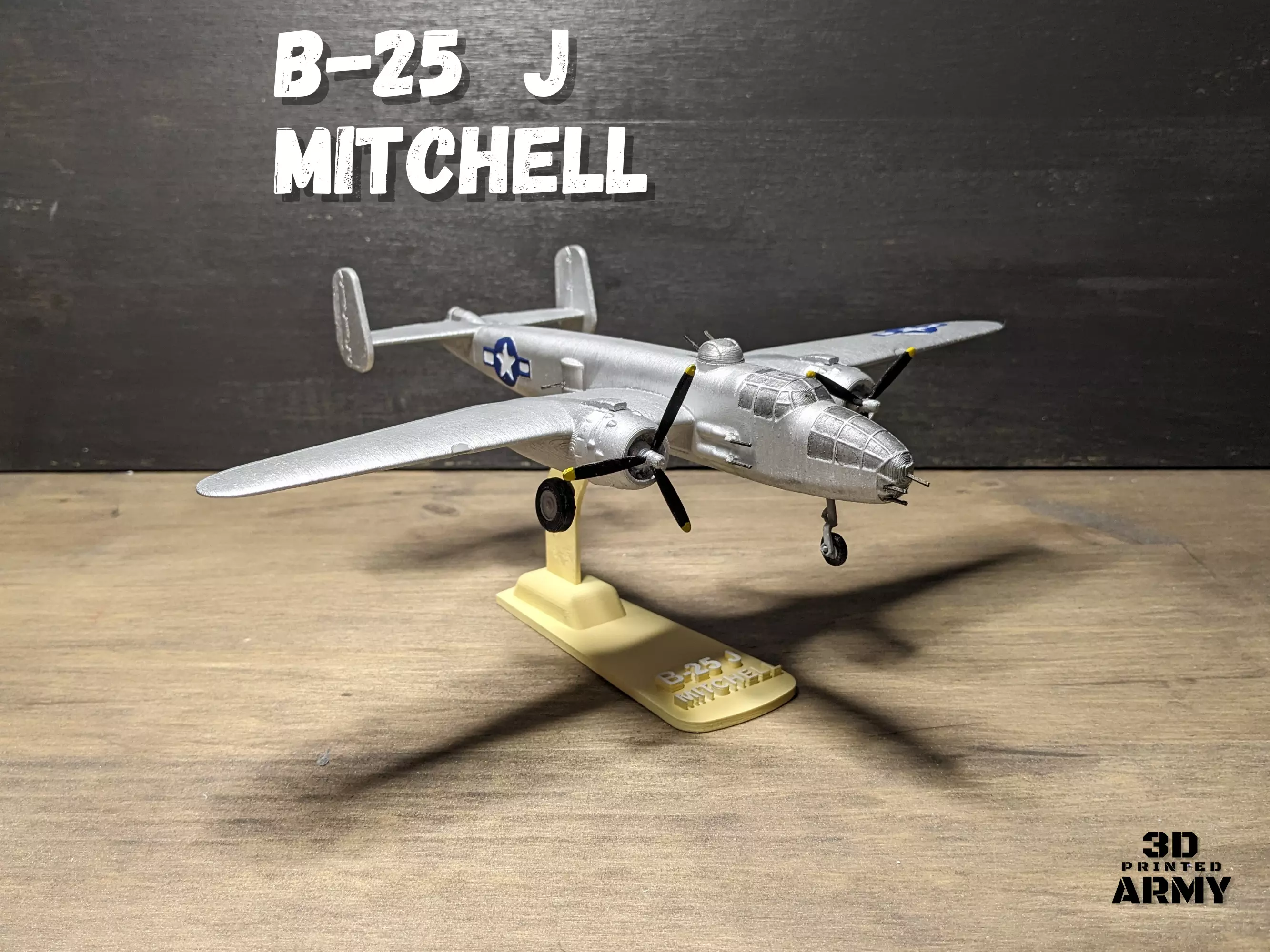North American B-25-J Mitchell - Scalemodel - 3D printing 3D print model_0