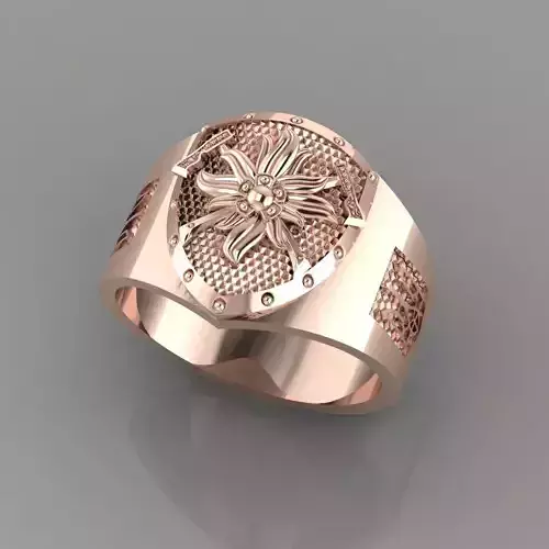 men ring emblem of Ukraine v0017