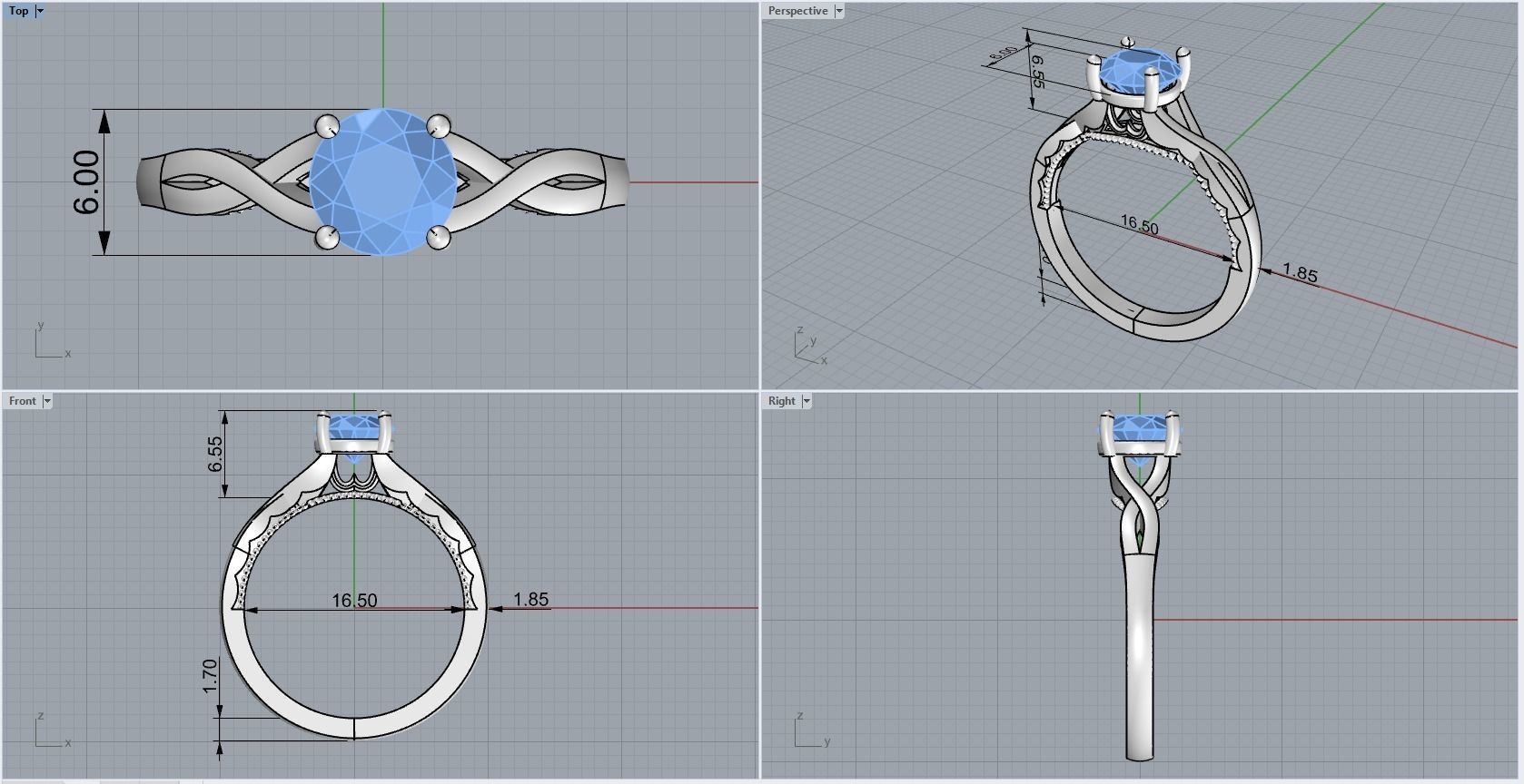 ring code 115 3D print model_1