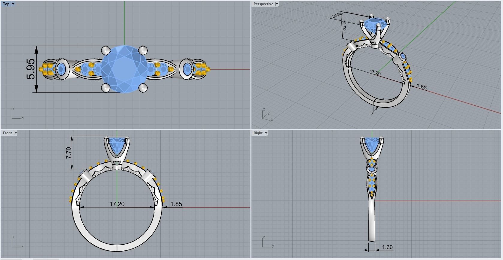 ring code 113 3D print model_1