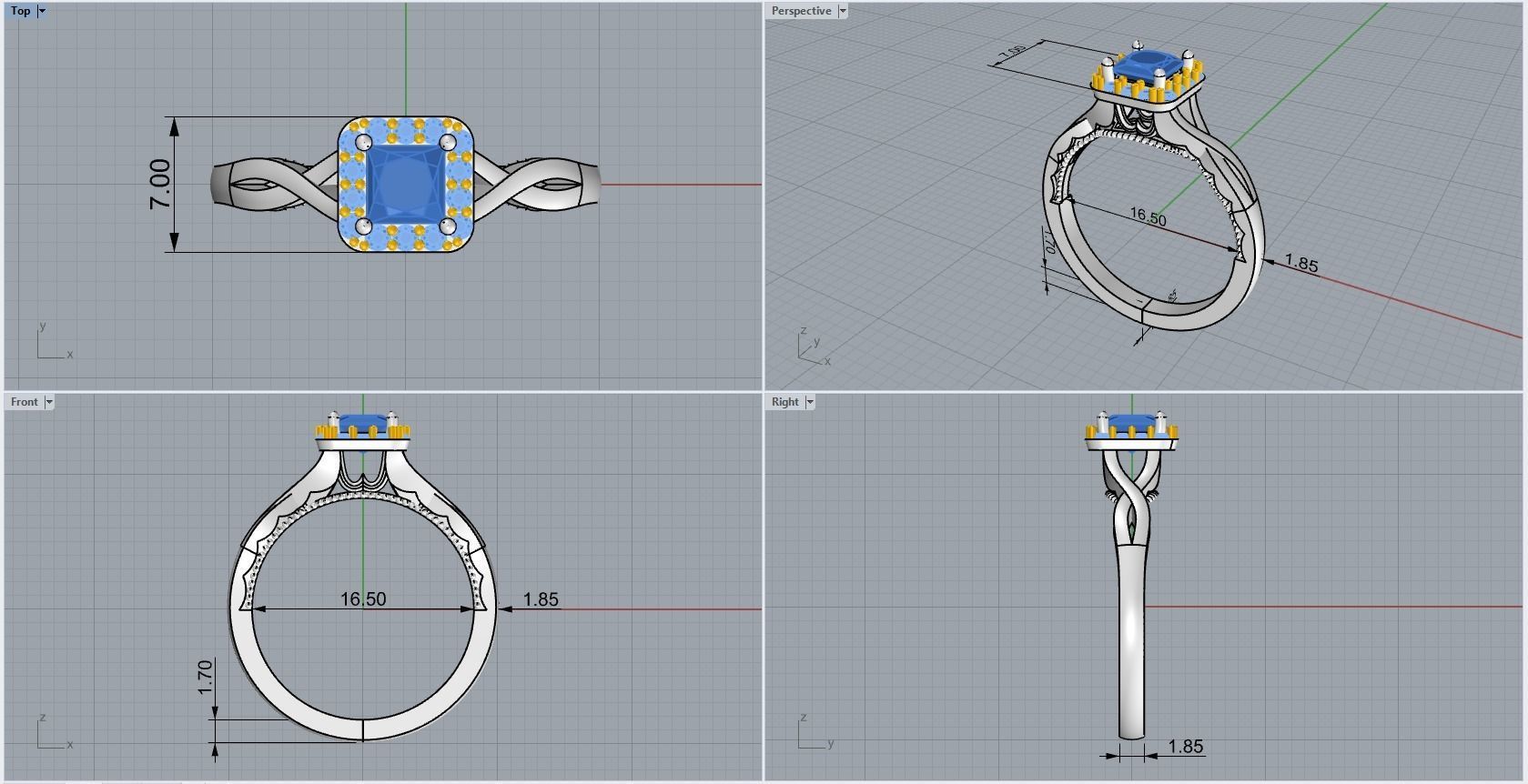 ring code 112 3D print model_1
