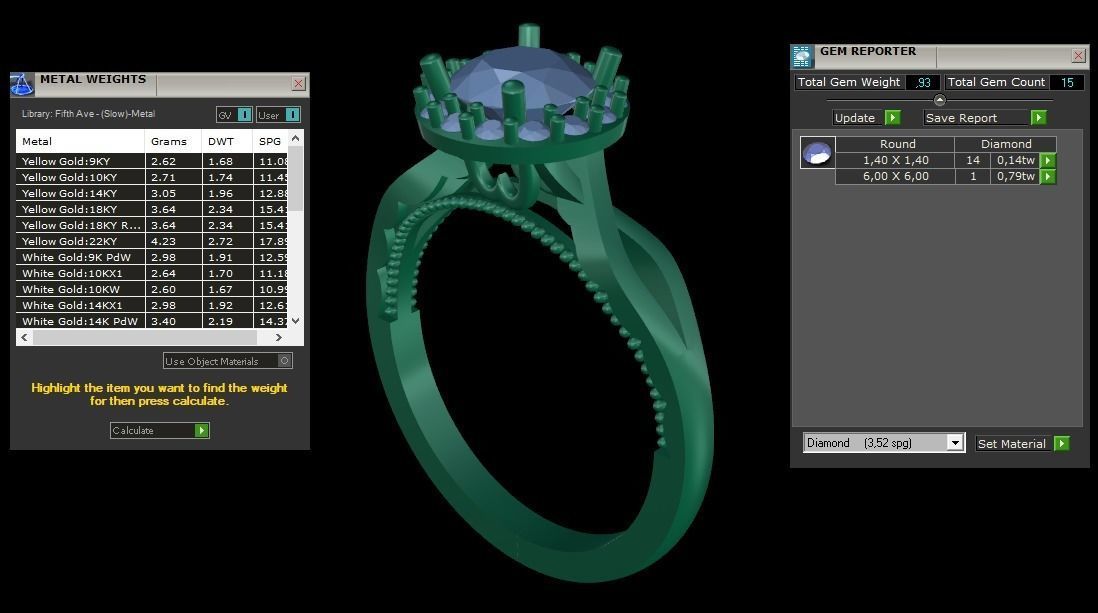 ring code 111 3D print model_2