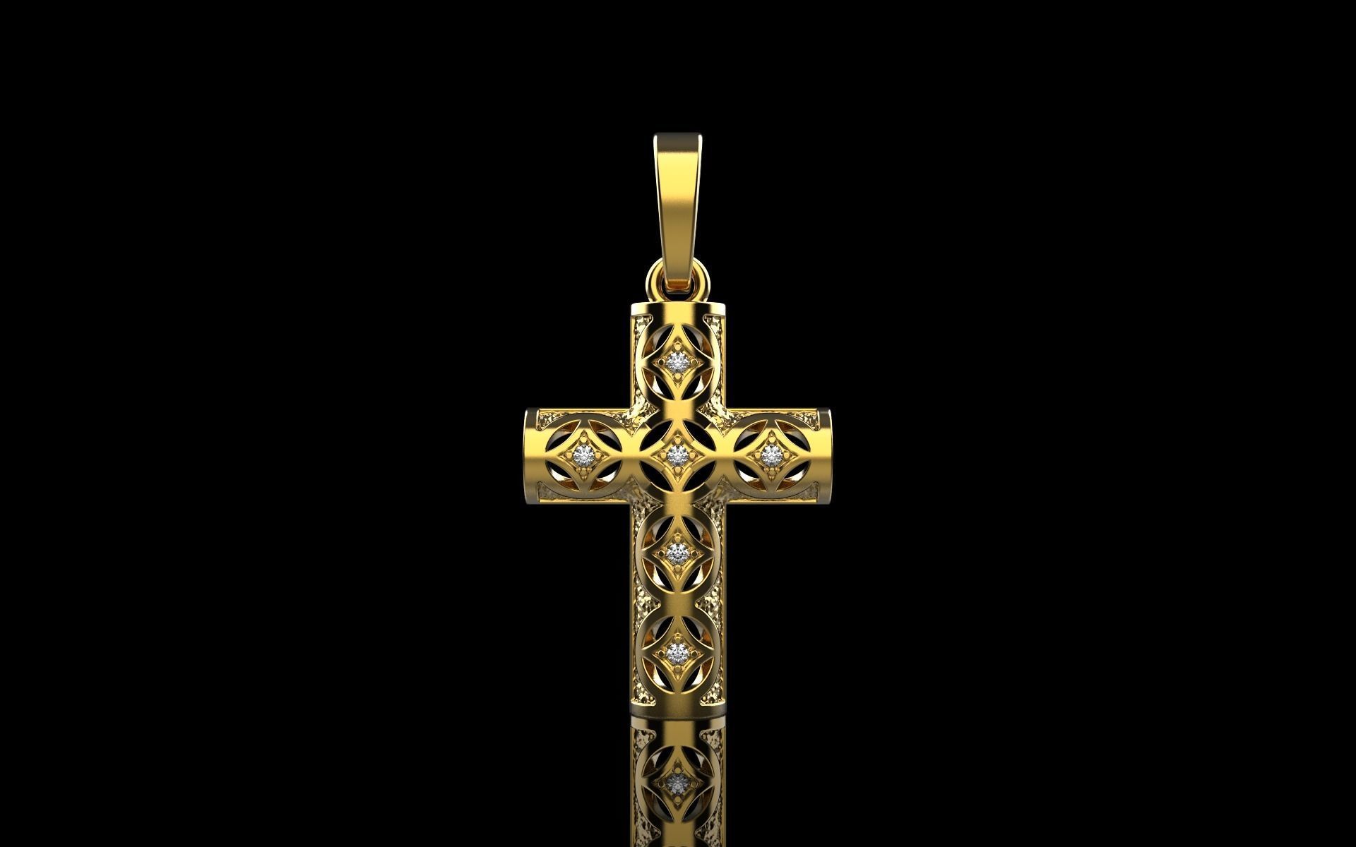 Ornament Cross model 540 3D print model_22