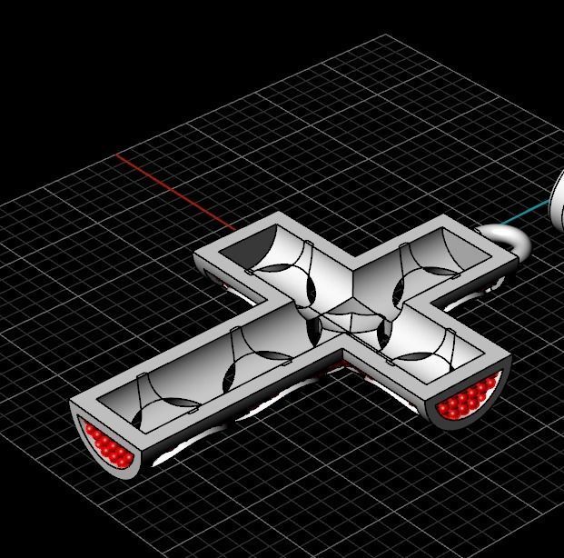 Ornament Cross model 540 3D print model_13