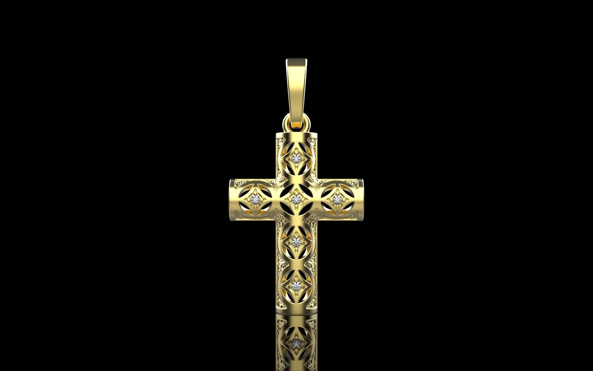 Ornament Cross model 540 3D print model_17