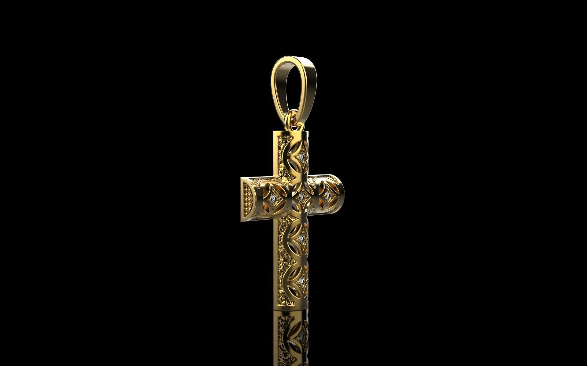 Ornament Cross model 540 3D print model_27