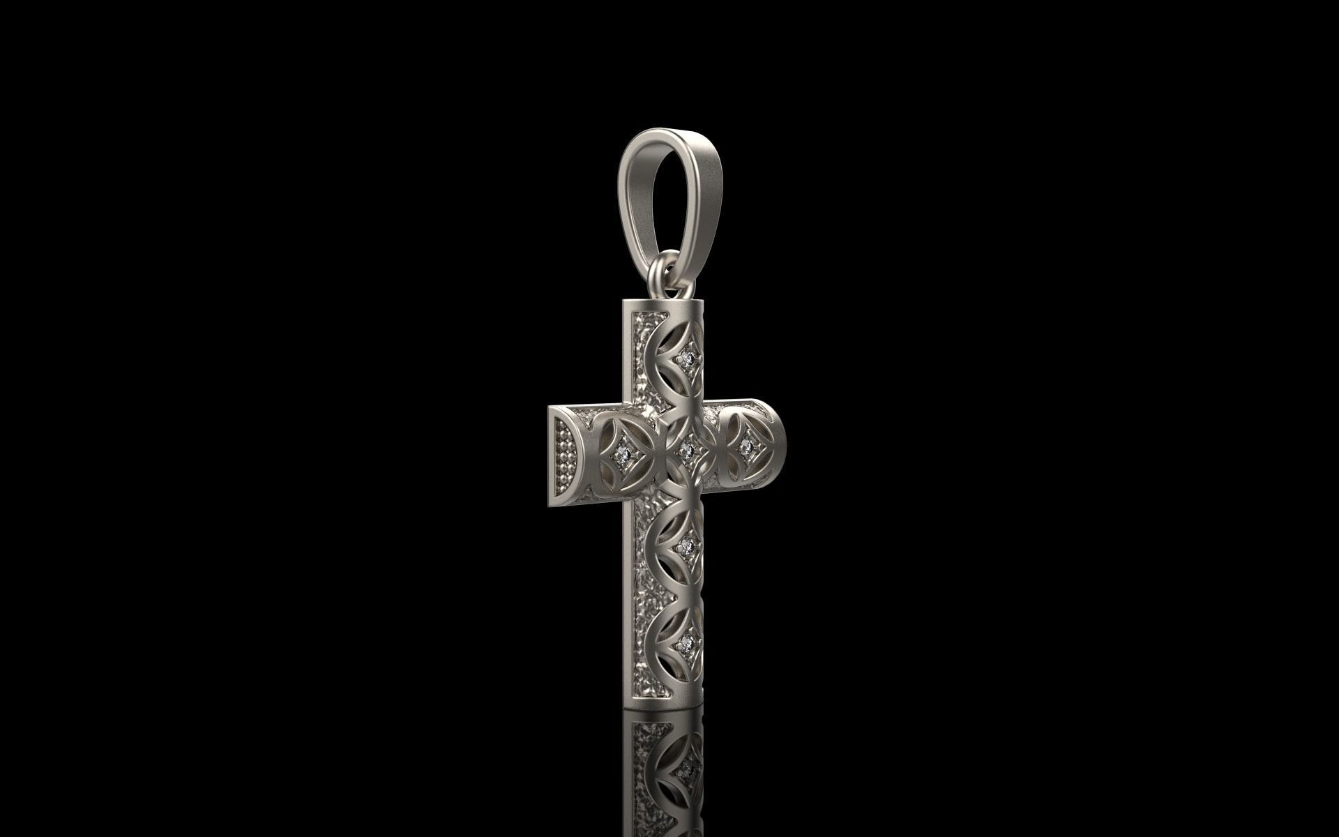 Ornament Cross model 540 3D print model_2