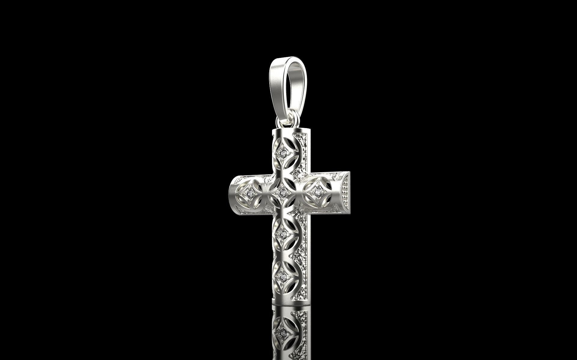 Ornament Cross model 540 3D print model_1