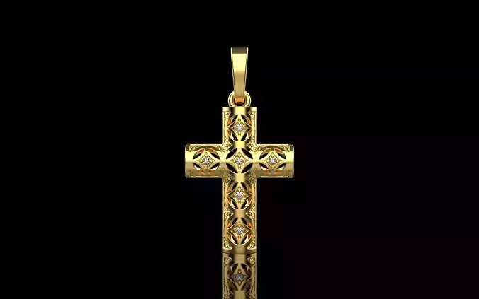 Ornament Cross model 540 3D print model